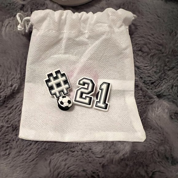 NEW CROCS JIBBITZ CHARMS (4 total) #21, Soccerball - Picture 1 of 2